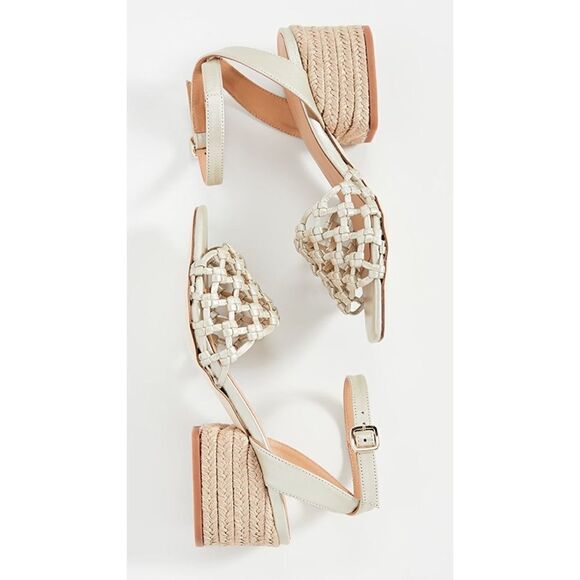 Paloma Barcelo Vania Metallic Gold Leather Knotted Cage Heeled Sandals IT40 - Picture 2 of 12